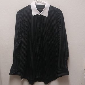 Donald J. Trump Black/White Dress Non Iron Shirt